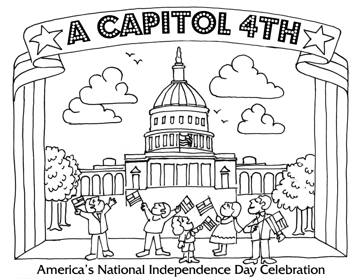 A Capitol Fourth Coloring Page