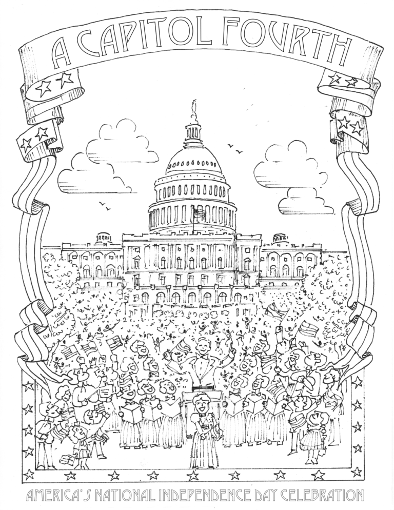 A Capitol Fourth Coloring Page