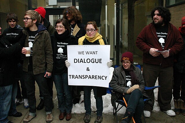 Shimer College student protesters
