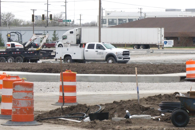 City Hall parking lot construction allows for pervious asphalt so water runoff seeps into the ground and not the storm sewer.