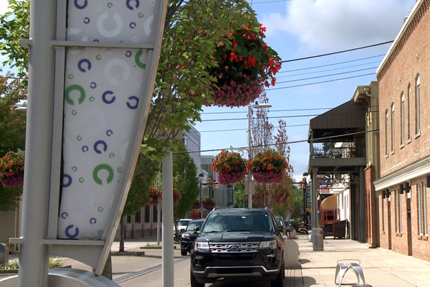 Parking in downtown Columbus is free, but limited to 3 hours at a time.