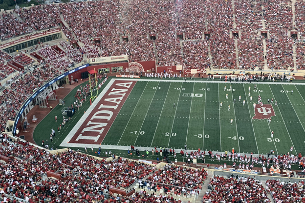 Fans filled most of Memorial Stadium to begin Indiana's 2021 football season.