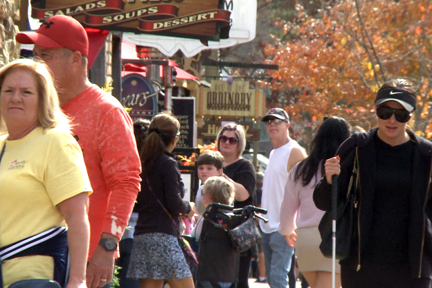 Busy Nashville streets on a Monday fall afternoon.