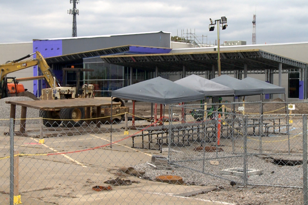 Works continues transforming Fair Oaks Mall into NexusPark recreation and health facility.