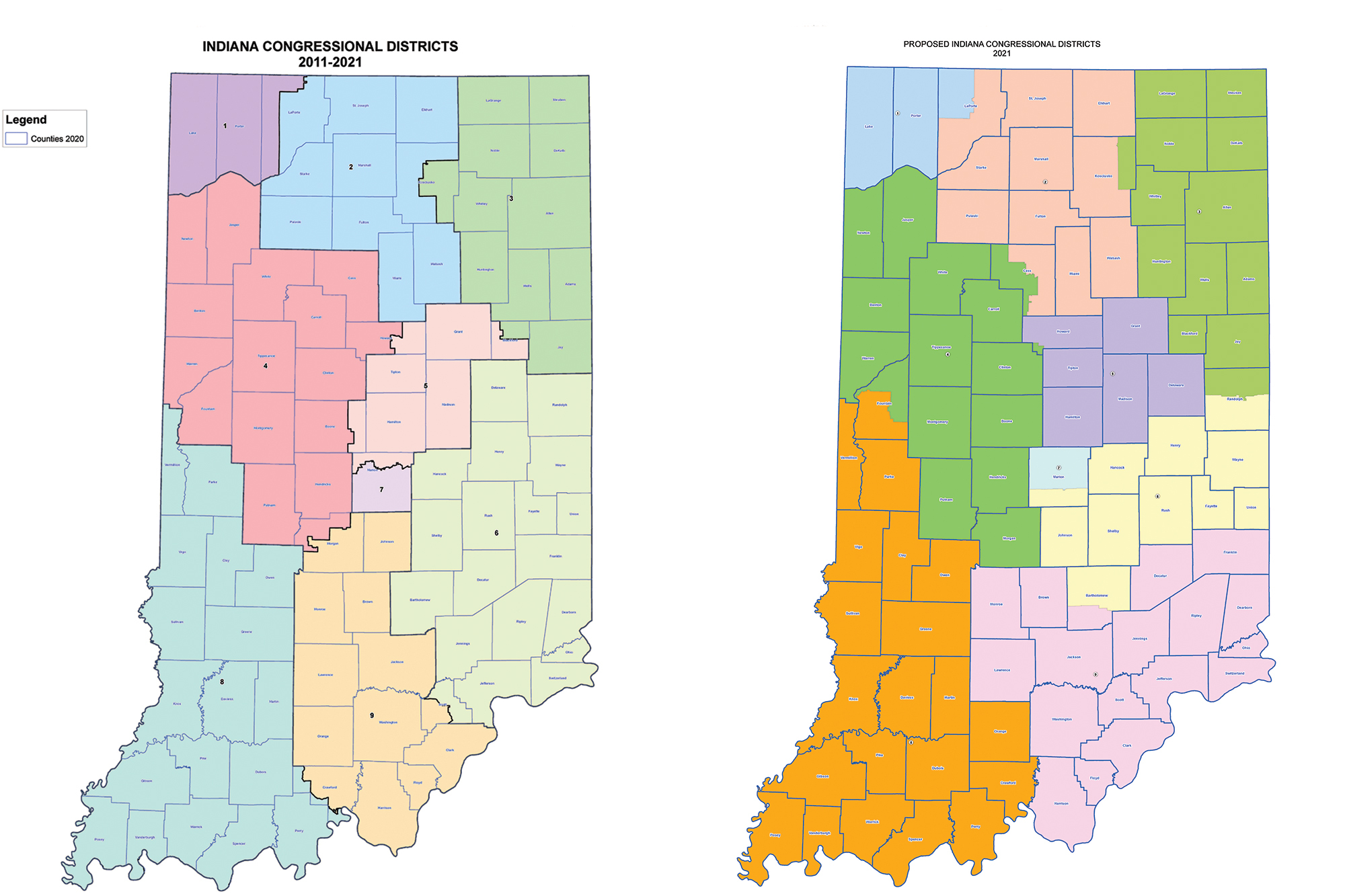 Indiana Republicans Release State House, Congressional District Maps