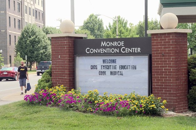 Monroe Convention Center sign