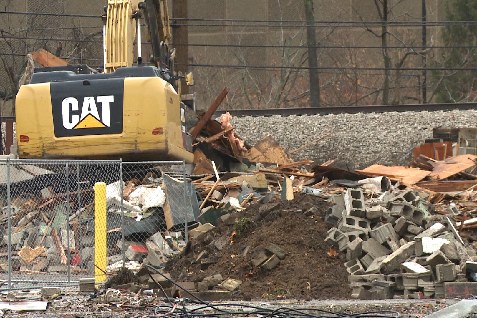 bulldozer at Crosstown