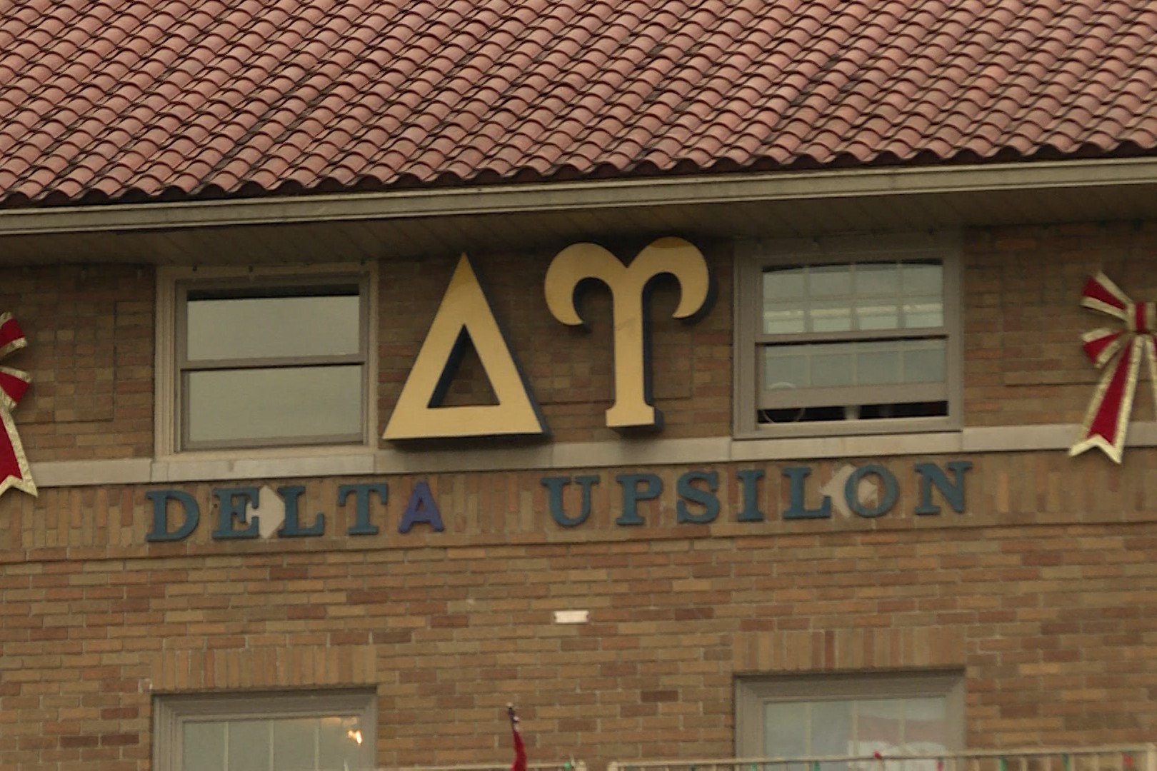Delta Upsilon fraternity house on Indiana University campus, taken Dec. 5, 2023.