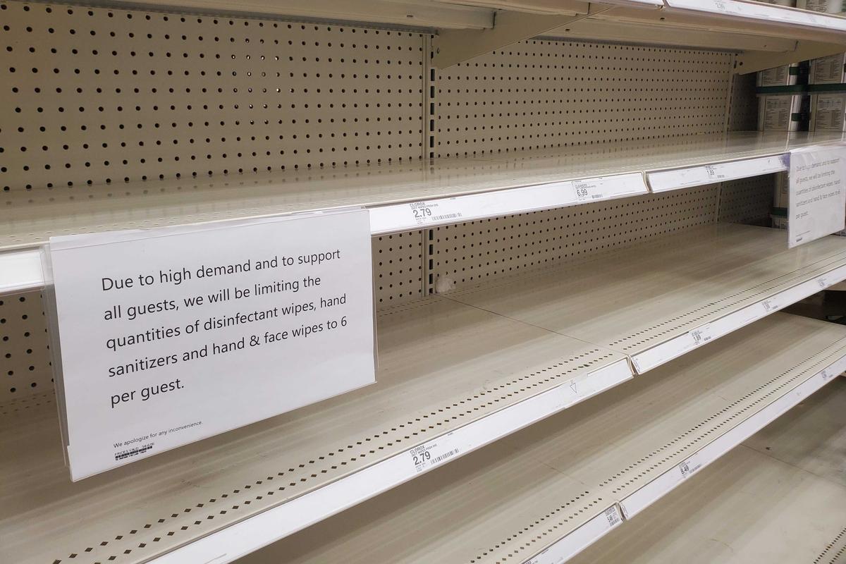 empty store shelves