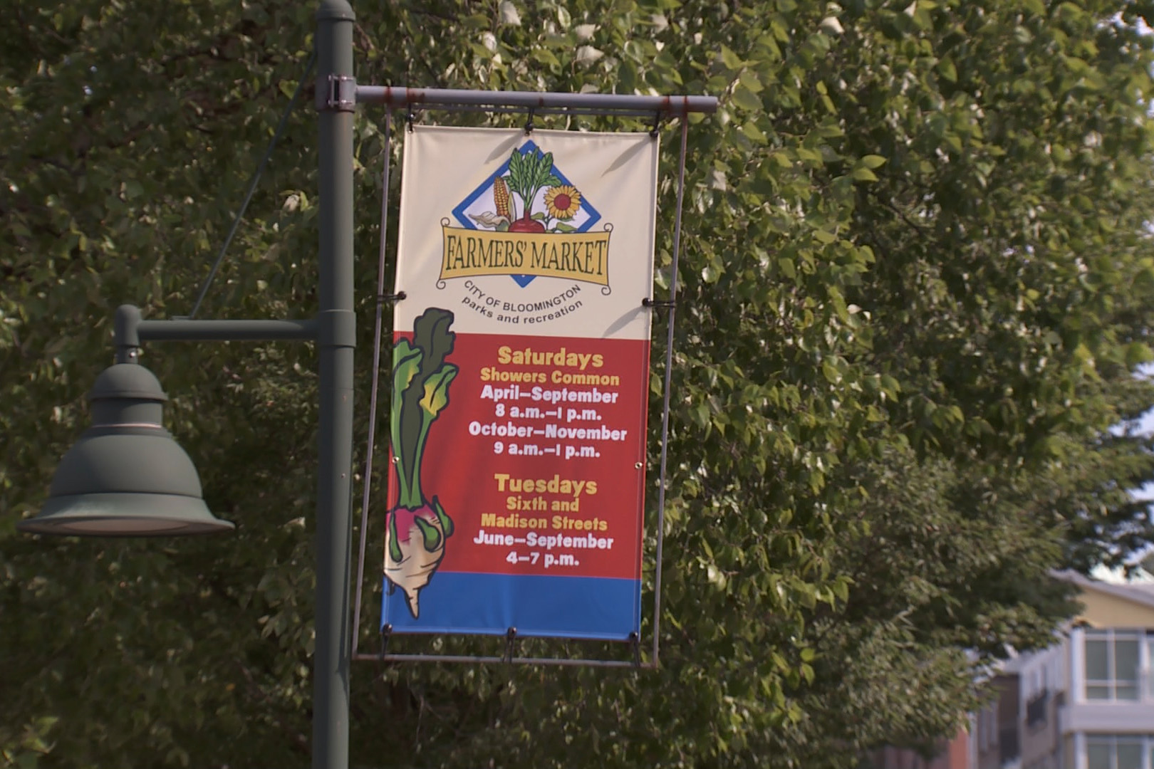Farmers market sign