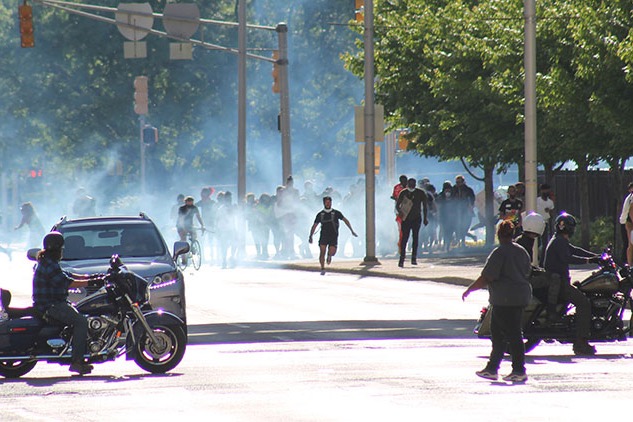 Peaceful protesters march on Indianapolis State House (June 4, 2020)