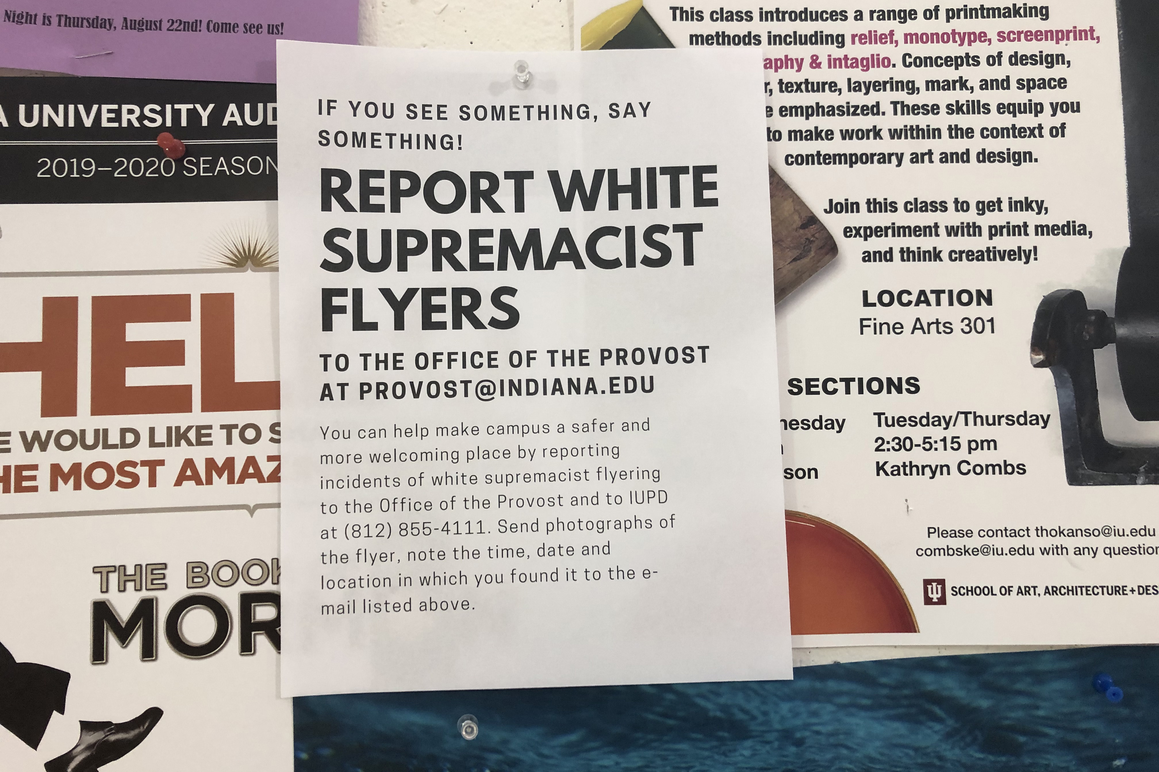 White supremacist flyers