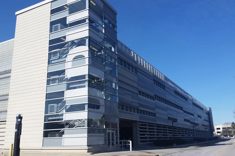 An exterior shot of an IUPUI building.