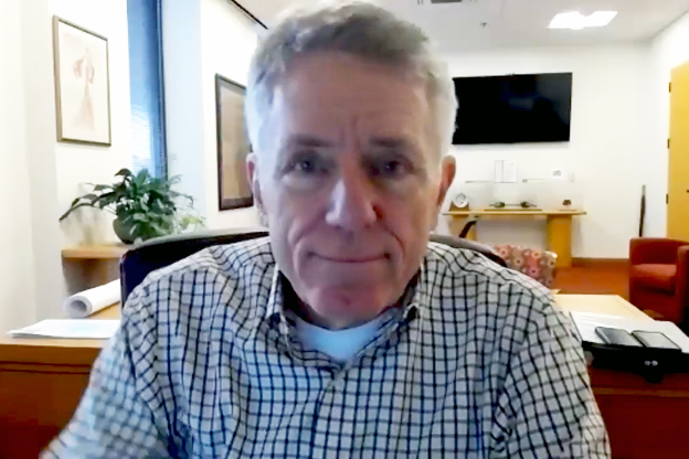 Mayor Lienhoop on Zoom