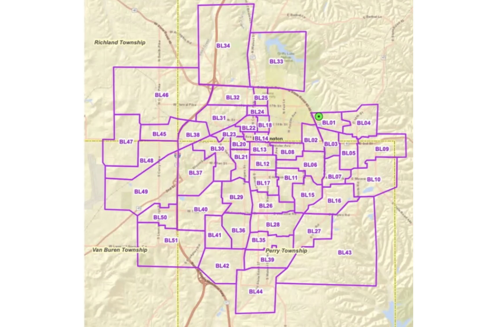 Meridiam proposed map