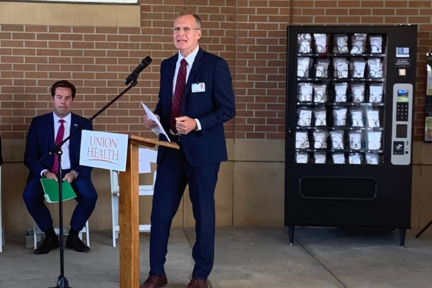 Terre Haute's Union Hospital recently installed a free naloxone vending machine.