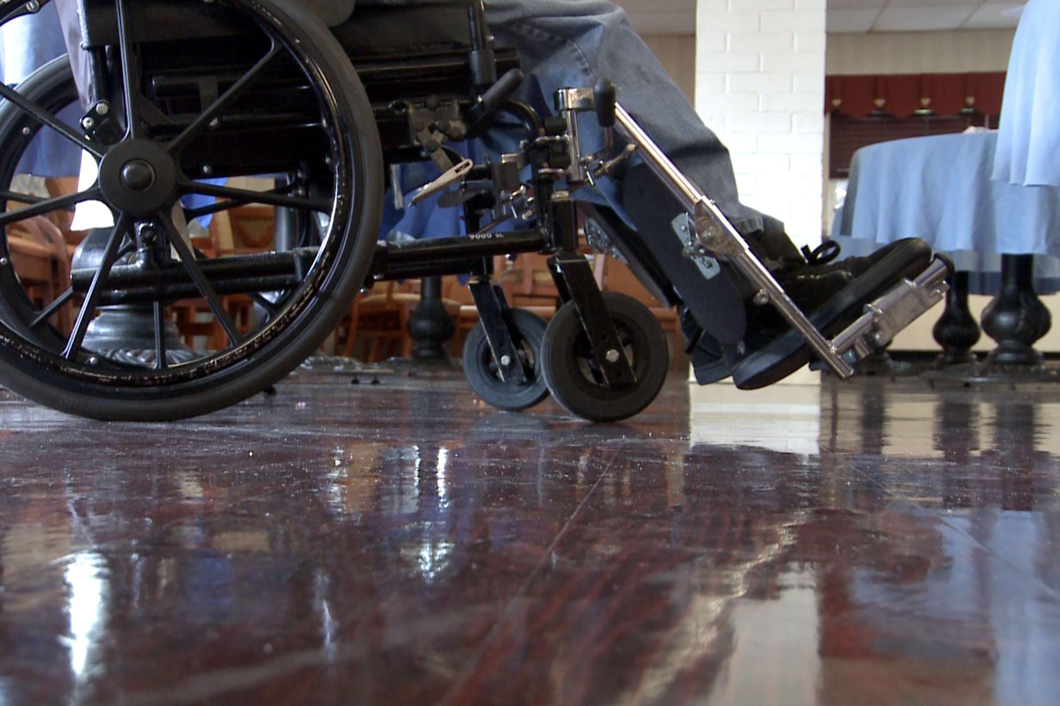 wheel chair in nursing home