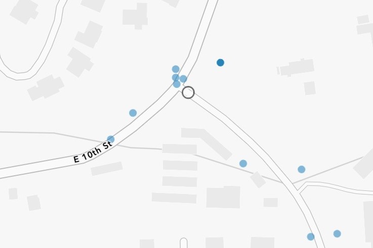 bloomington crash hub screenshot