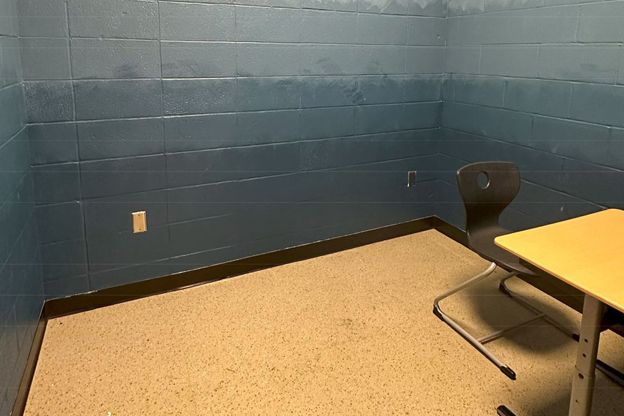 A seclusion room at an Indiana elementary school.