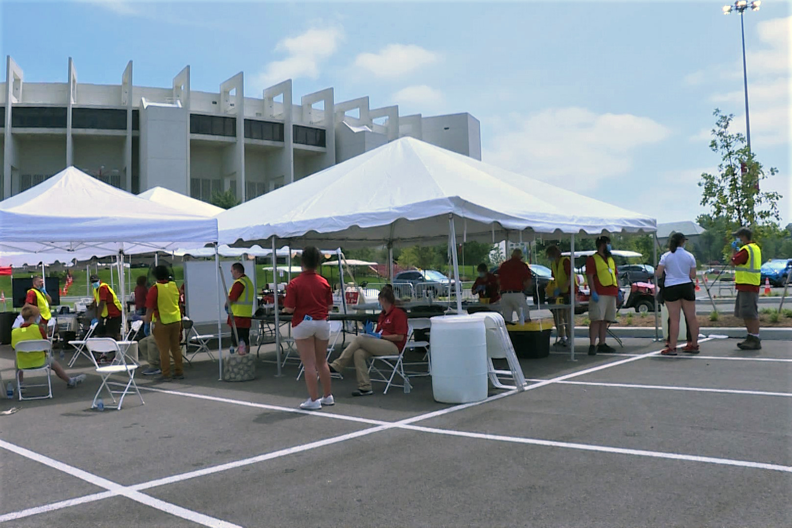 IU drive through testing