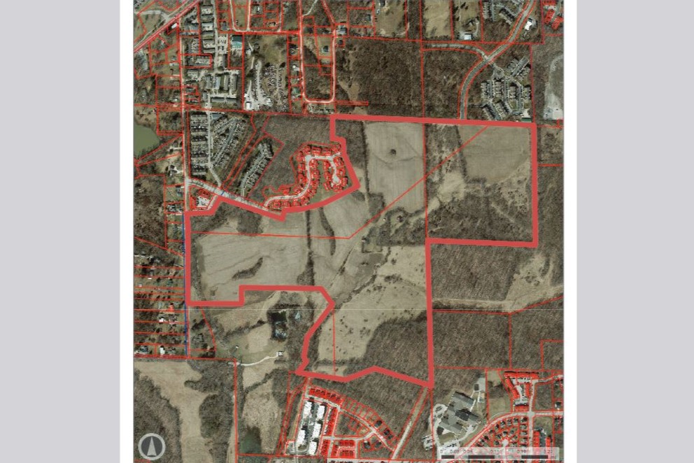 The planned development site on Bloomington's southwest side. (Courtesy, Bloomington Plan Commission)