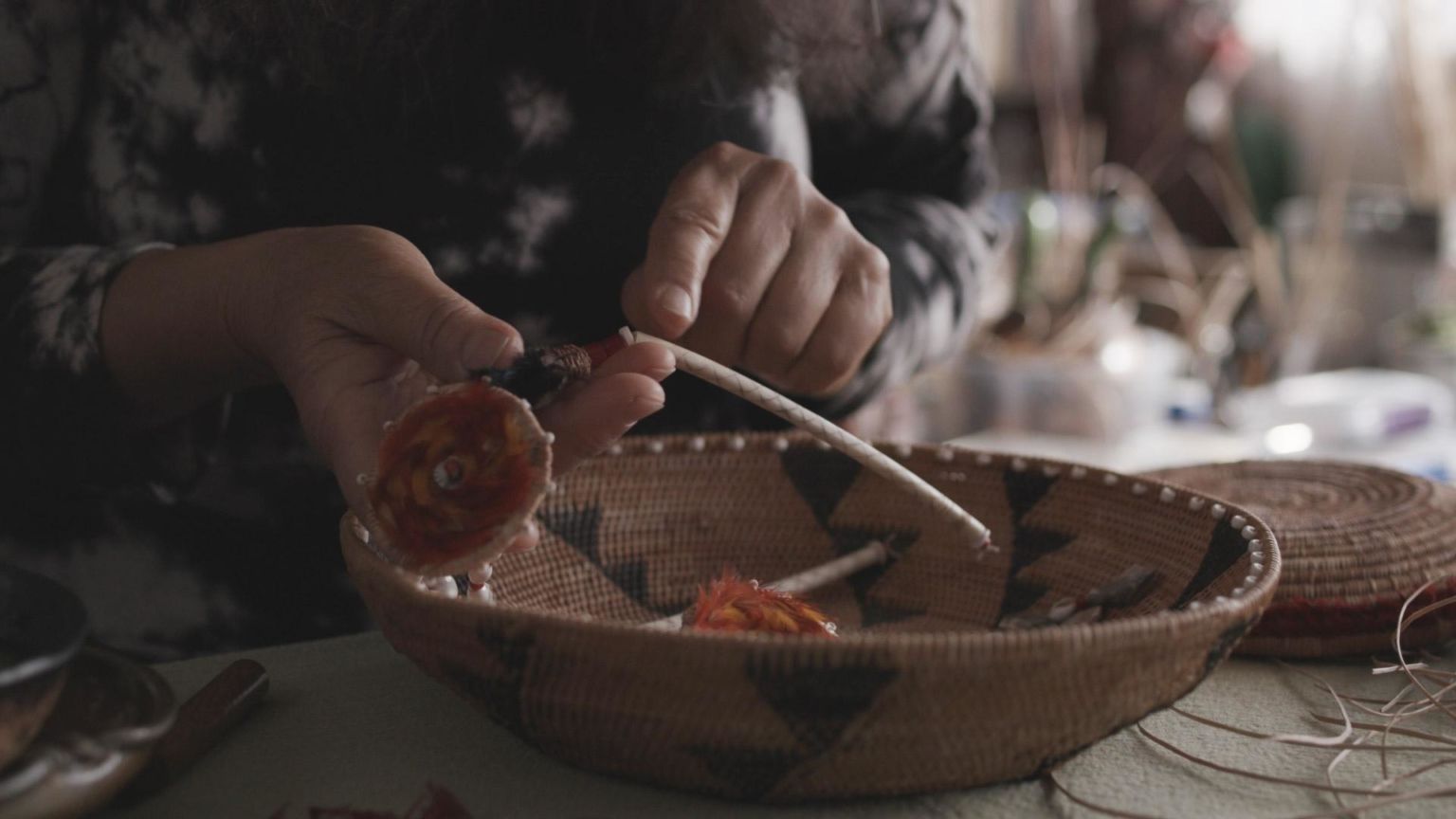 Still from “Artbound: The Art of Basketweaving.”