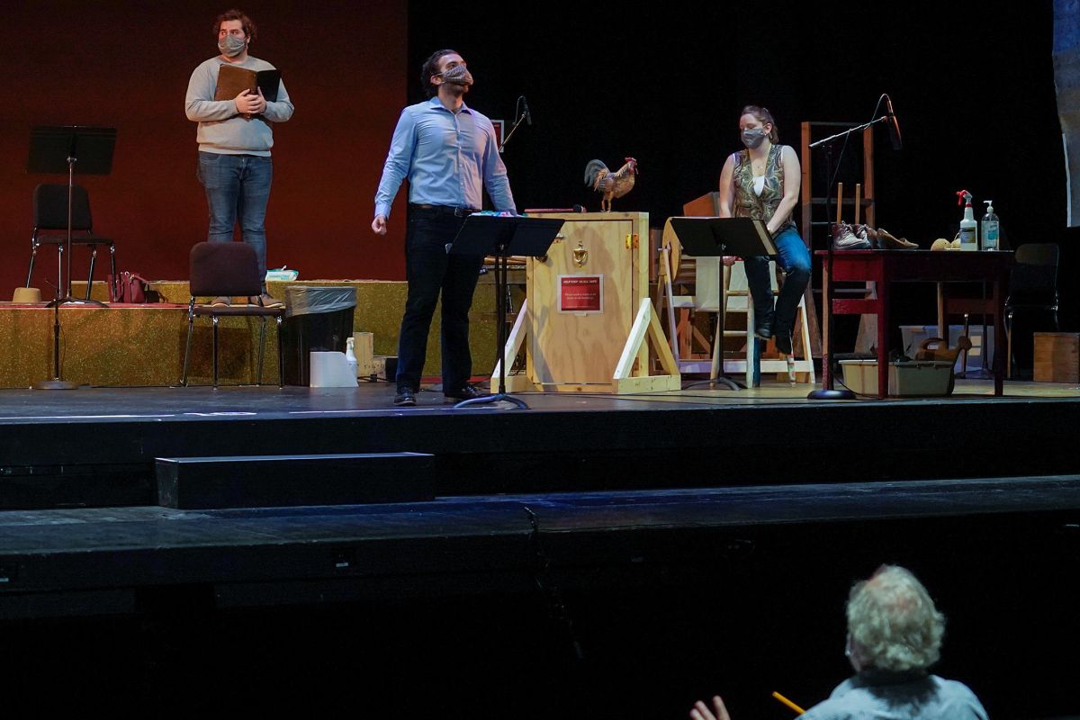 IU Prof" Kevin Murphy Conducts Covid Safe Barber of Seville