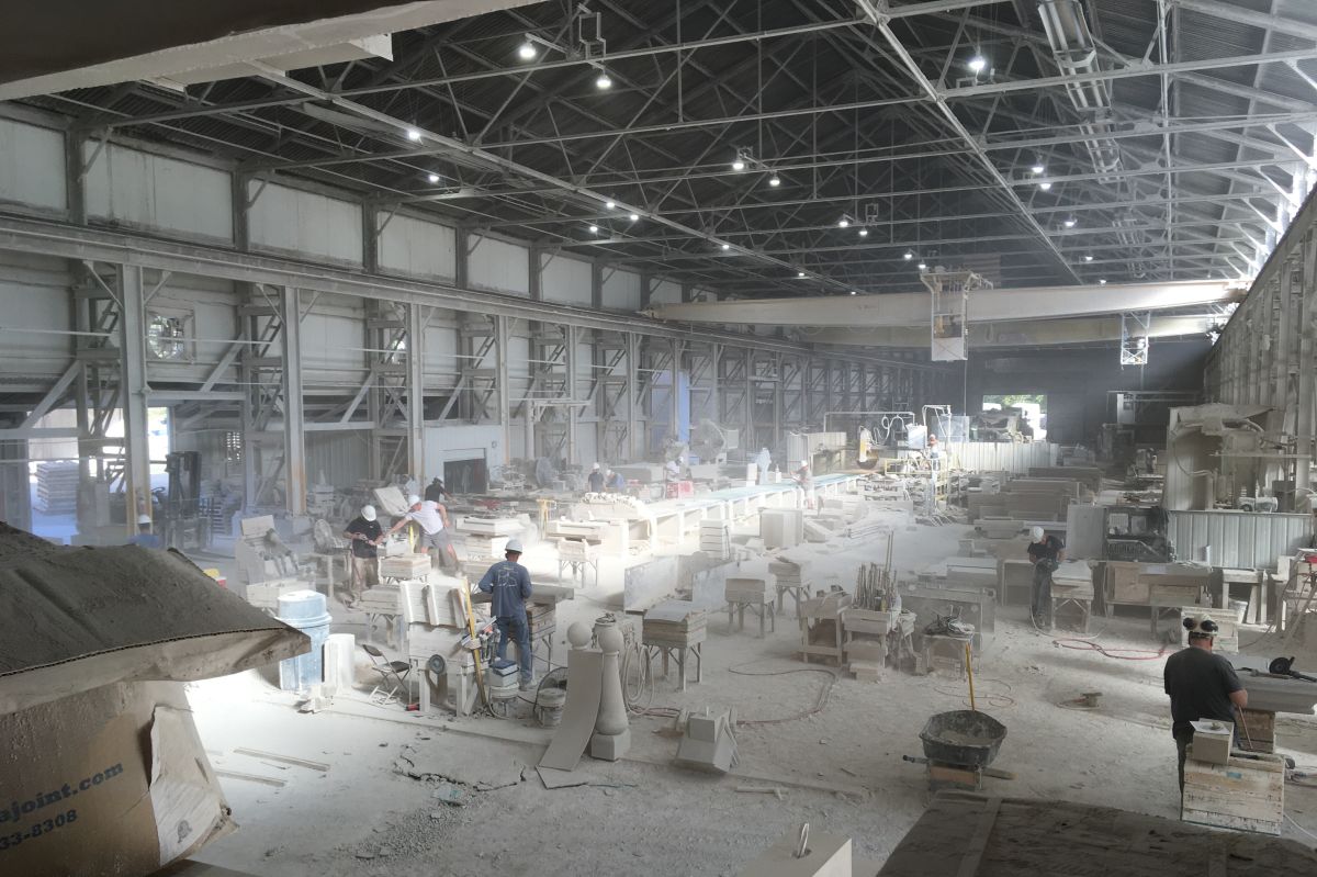 Inside the Bybee Stone Mill