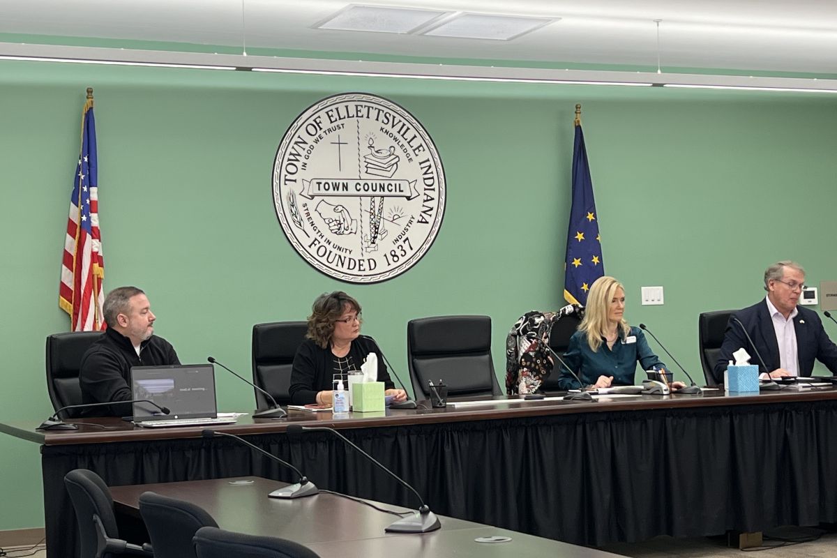 Lawmakers gathered in Ellettsville to discuss the 2025 Legislative Session. From left to right: State Rep. Dave Hall, State Rep. Peggy Mayfield, State Sen. Shelli Yoder, State Rep. Bob Heaton