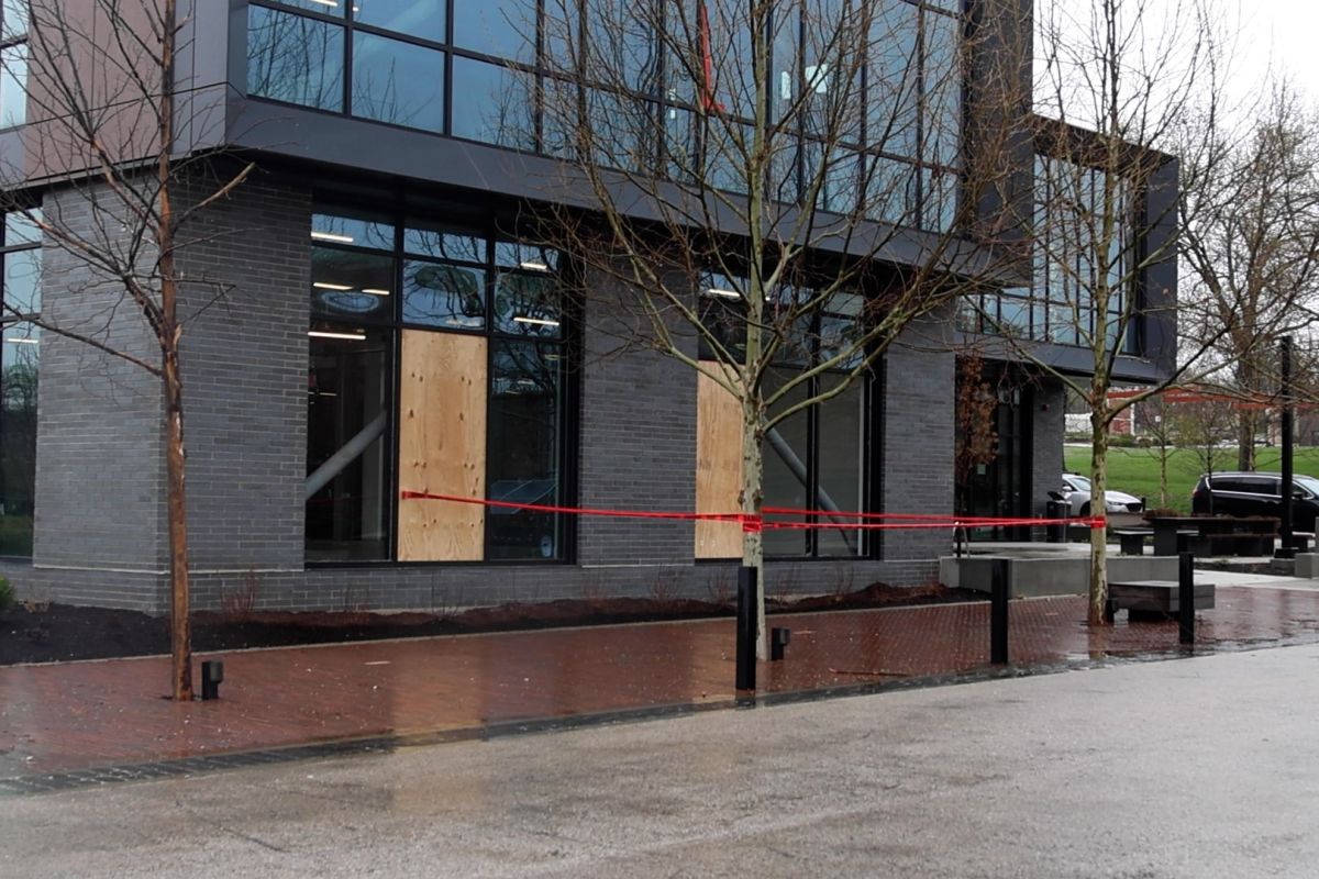 The Mill was one of several downtown-area businesses damaged by vandalism this week.