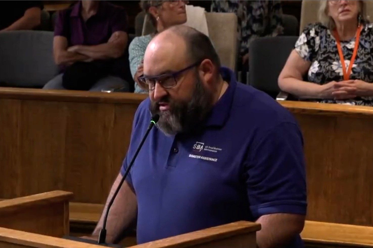 Stephen Clark, representative of the administration’s Office of Disaster Recovery and Resilience.