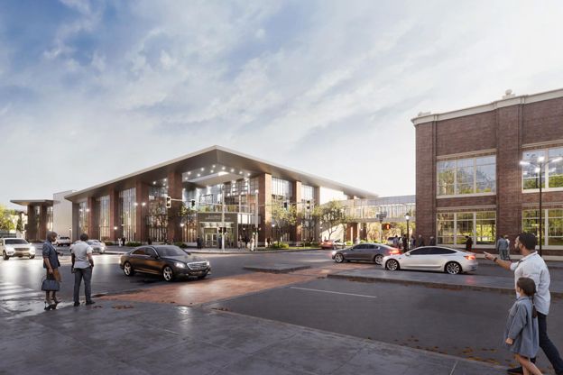 Convention center expansion render looking south east.