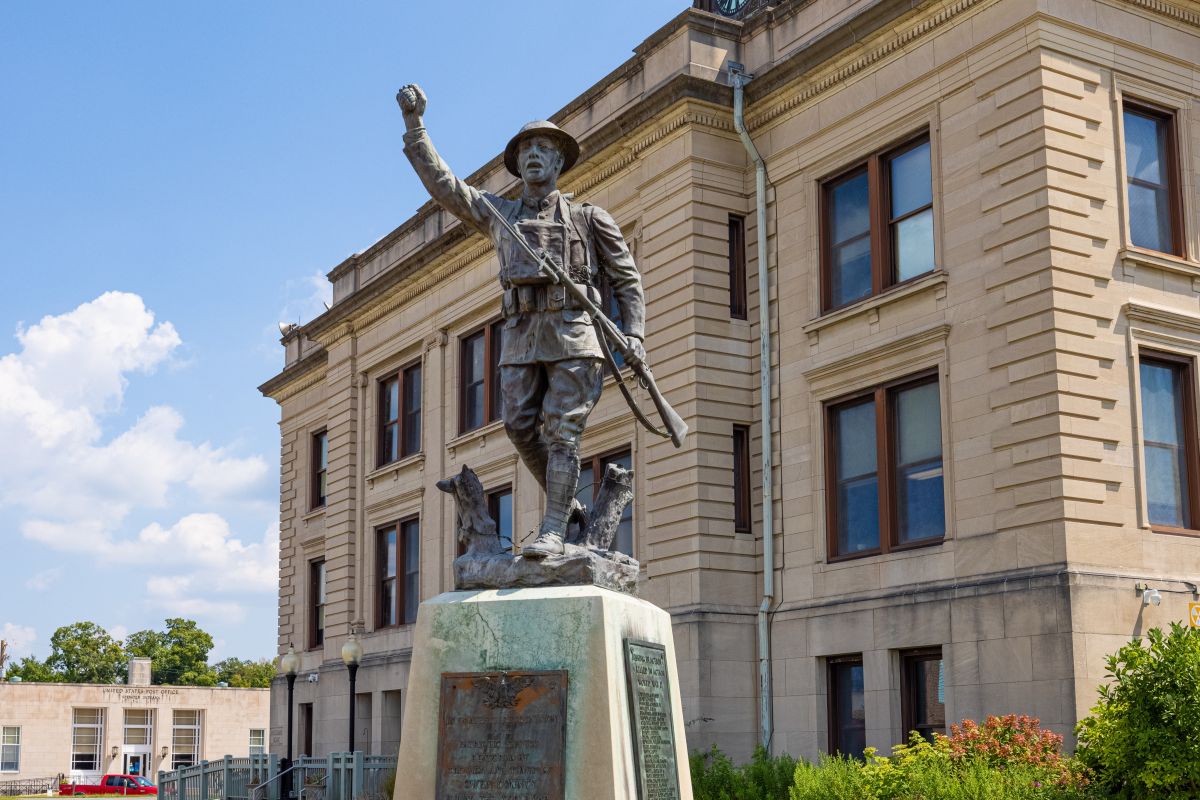 Owen County Courthouse in Spencer, Indiana.