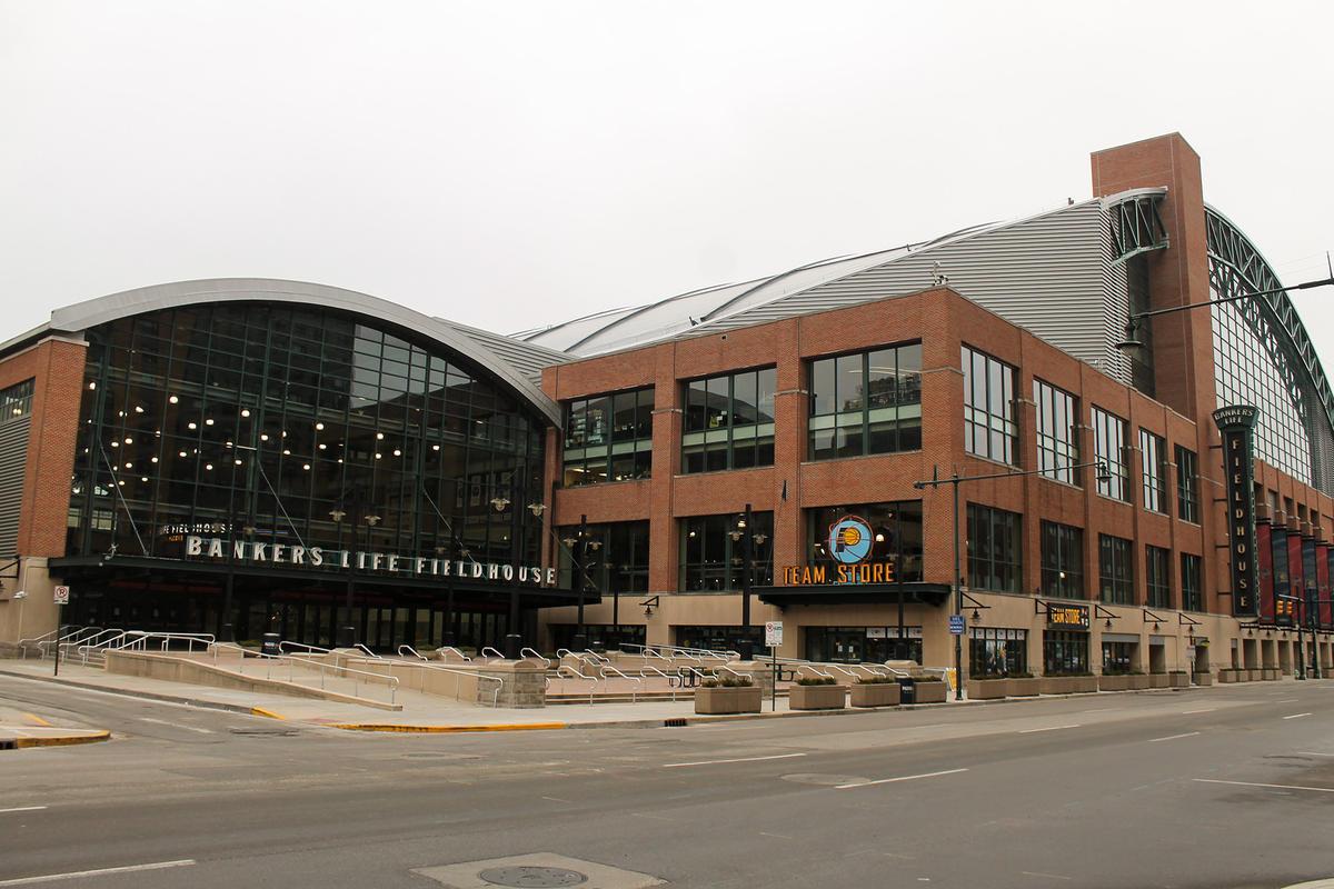 Bankers Life Fieldhouse in Indianapolis, Indiana.