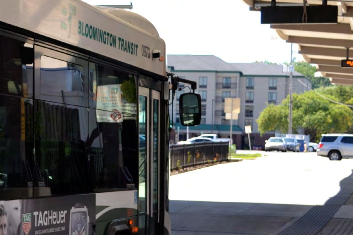 A photo of a Bloomington Transit bus.