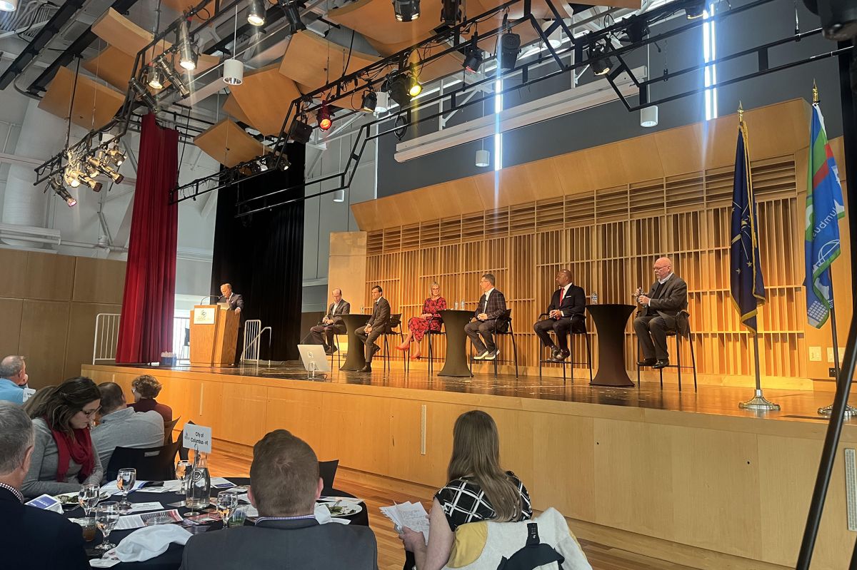 Six candidates running for governor in Indiana discussed their running platforms and economic issues throughout the state at a forum on 12/8/23.