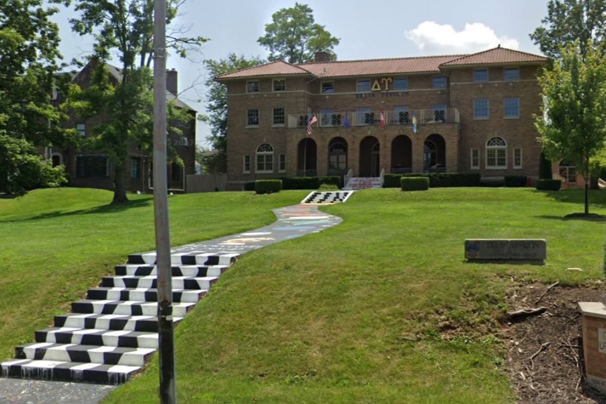 Delta Upsilon house on IU campus