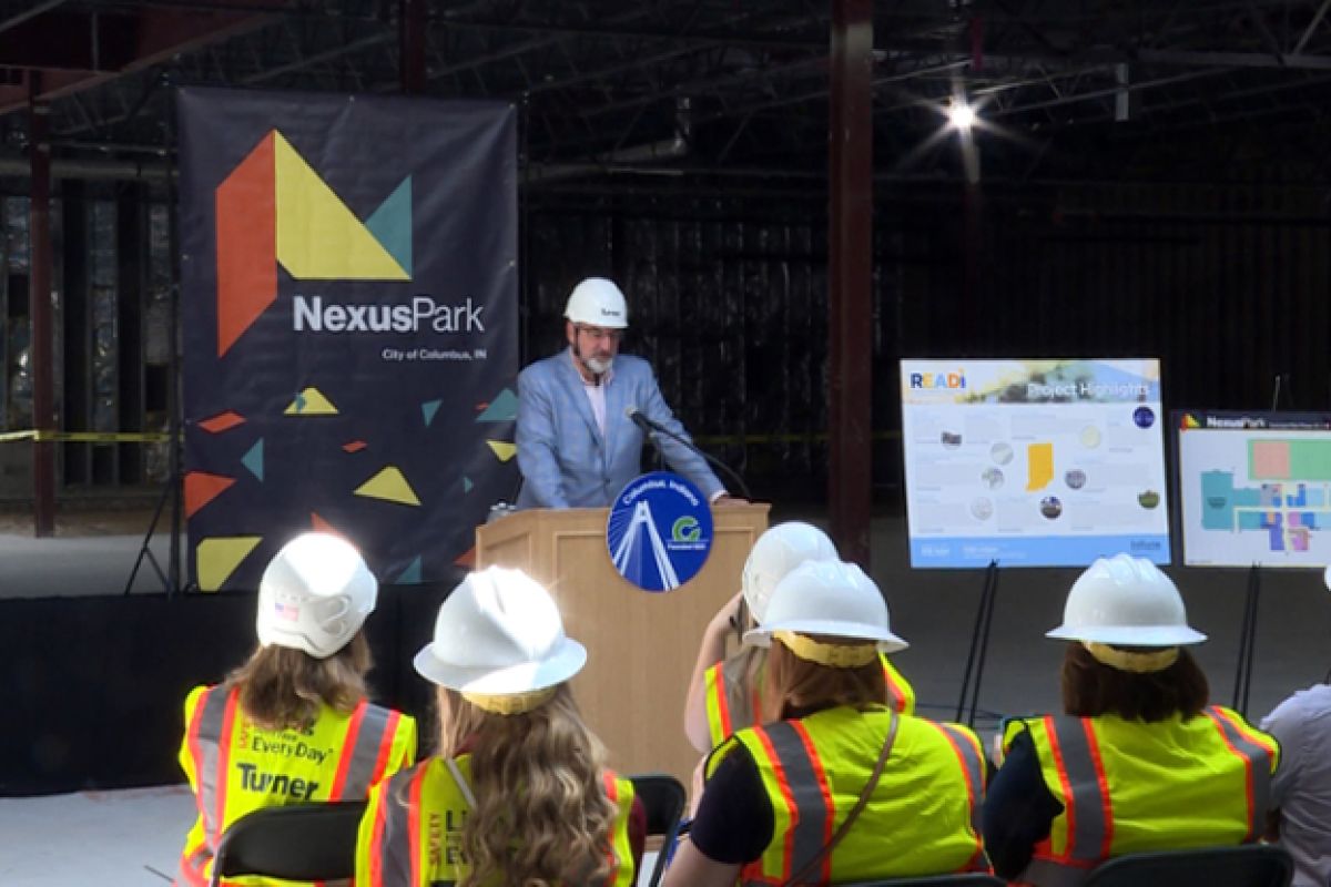 Holcomb at READI Groundbreaking