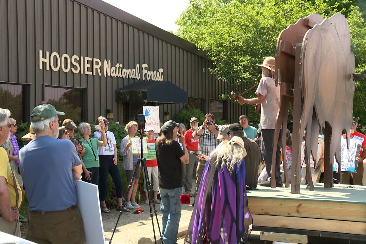 hoosier national forest bedford protest