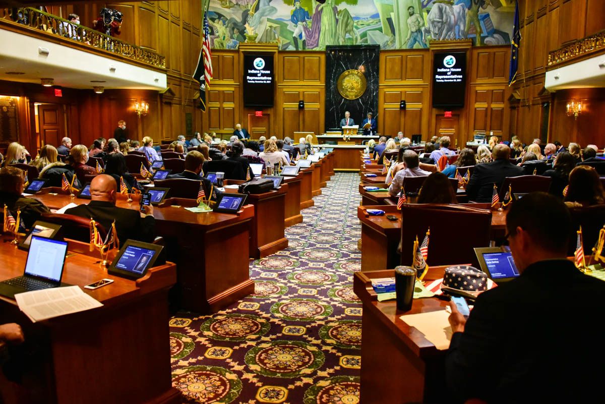 The Indiana House chamber.