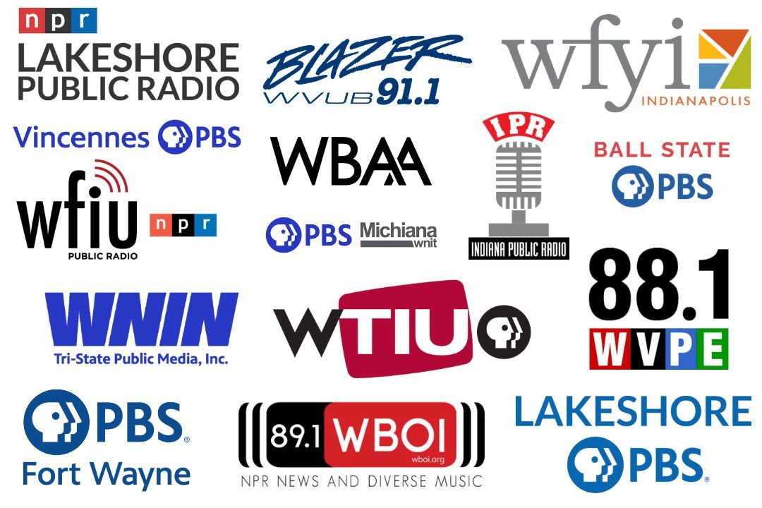 Seventeen public broadcasting stations serve 95% of Hoosiers.