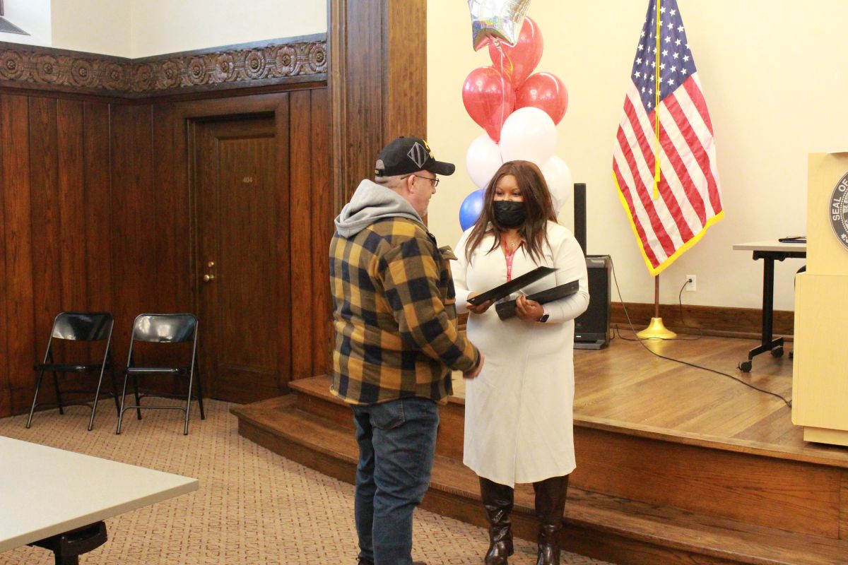 jeremiah receiving certificate