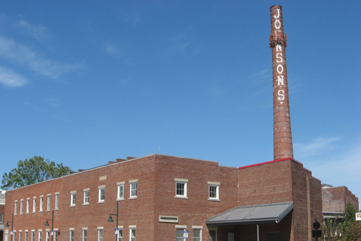 Johnson Creamery smokestack