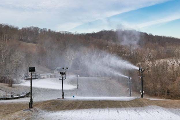 Paoli Peaks is already making snow to get ready to open for their winter activities.