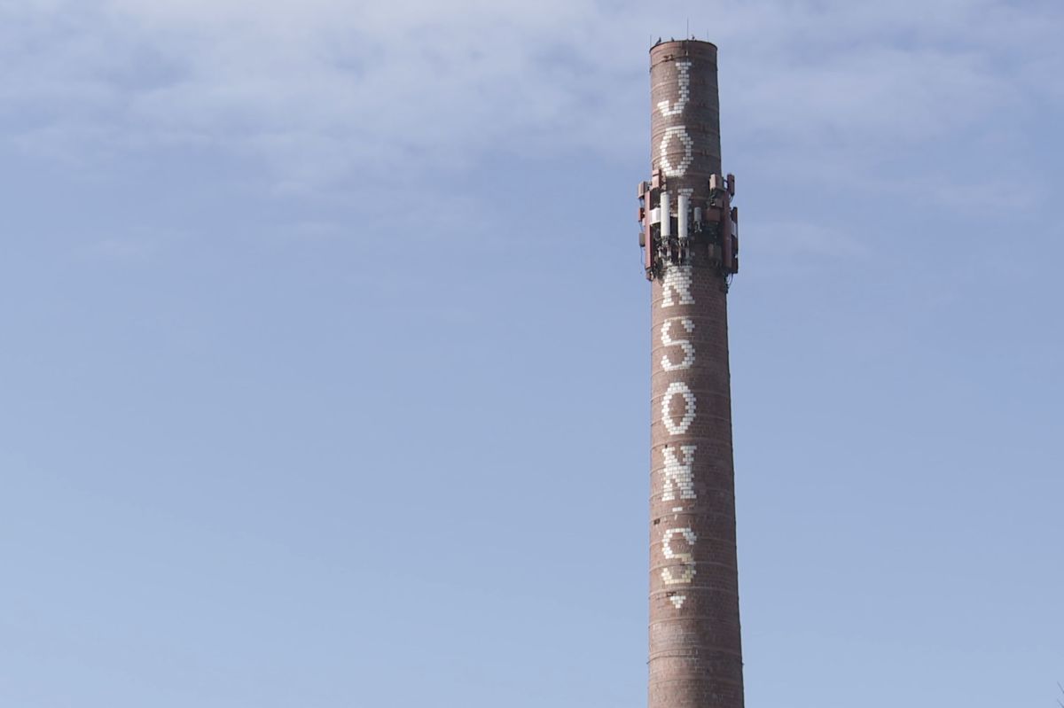 Johnson's Creamery smokestack