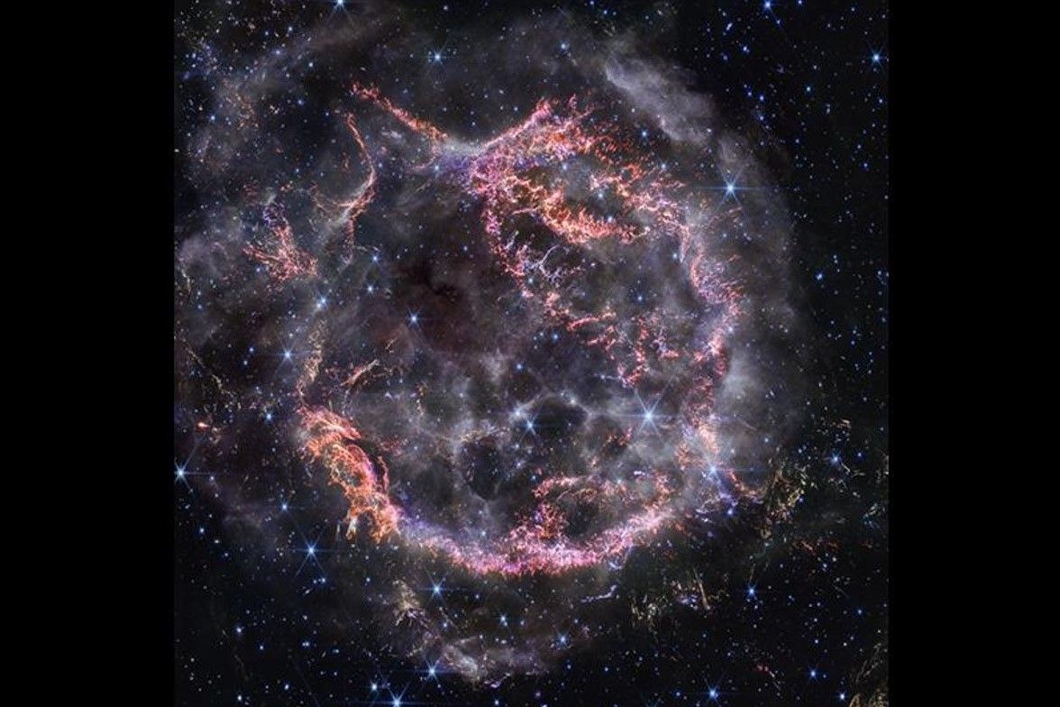 A photo of supernova Cassiopeia A first released by First Lady Jill Biden