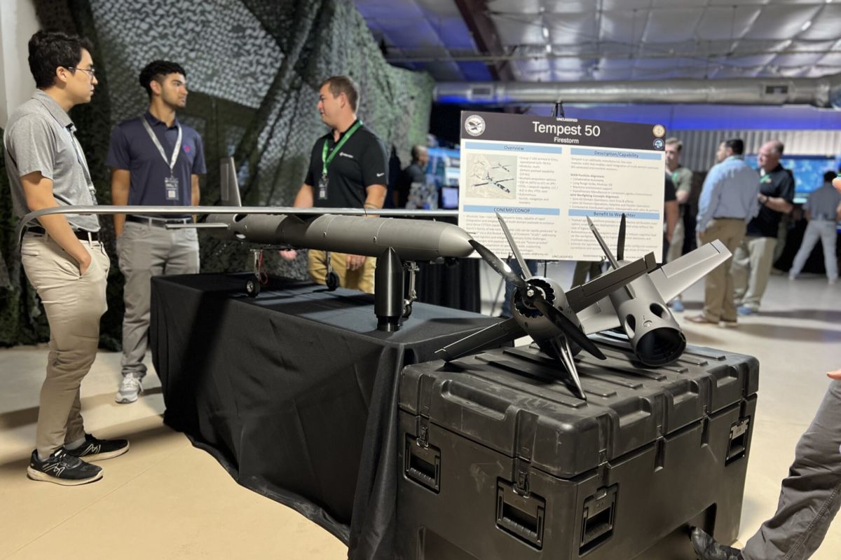  Nearly 80 new defense technologies were on display at Camp Atterbury on Tuesday, Aug. 27, 2024. The creations were tested by members of the Indiana National Guard through a partnership with the U.S. Department of Defense. 