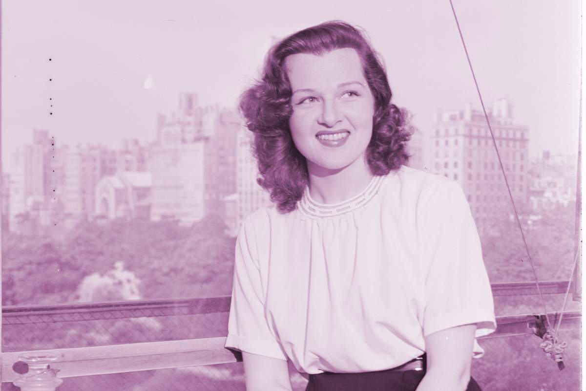 Jo Stafford in New York, circa July 1946. "G.I. Jo" Stafford was one of the biggest artists for Capitol Records in the 1940s, recording nearly 50 charting singles.