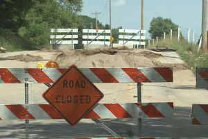 The lane closure is scheduled to last two weeks, weather permitting.