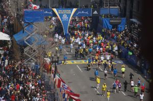 boston marathon finish